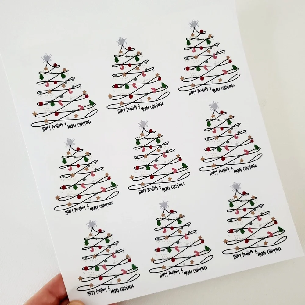 LB049 STICKERS Merry Poshmas Custom Poshmark Holiday Stickers [Price Firm] - Picture 4 of 10